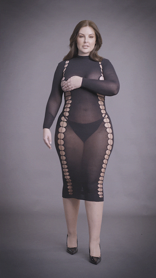 La' Desir Shade Carme Dress with Turtleneck - Club X